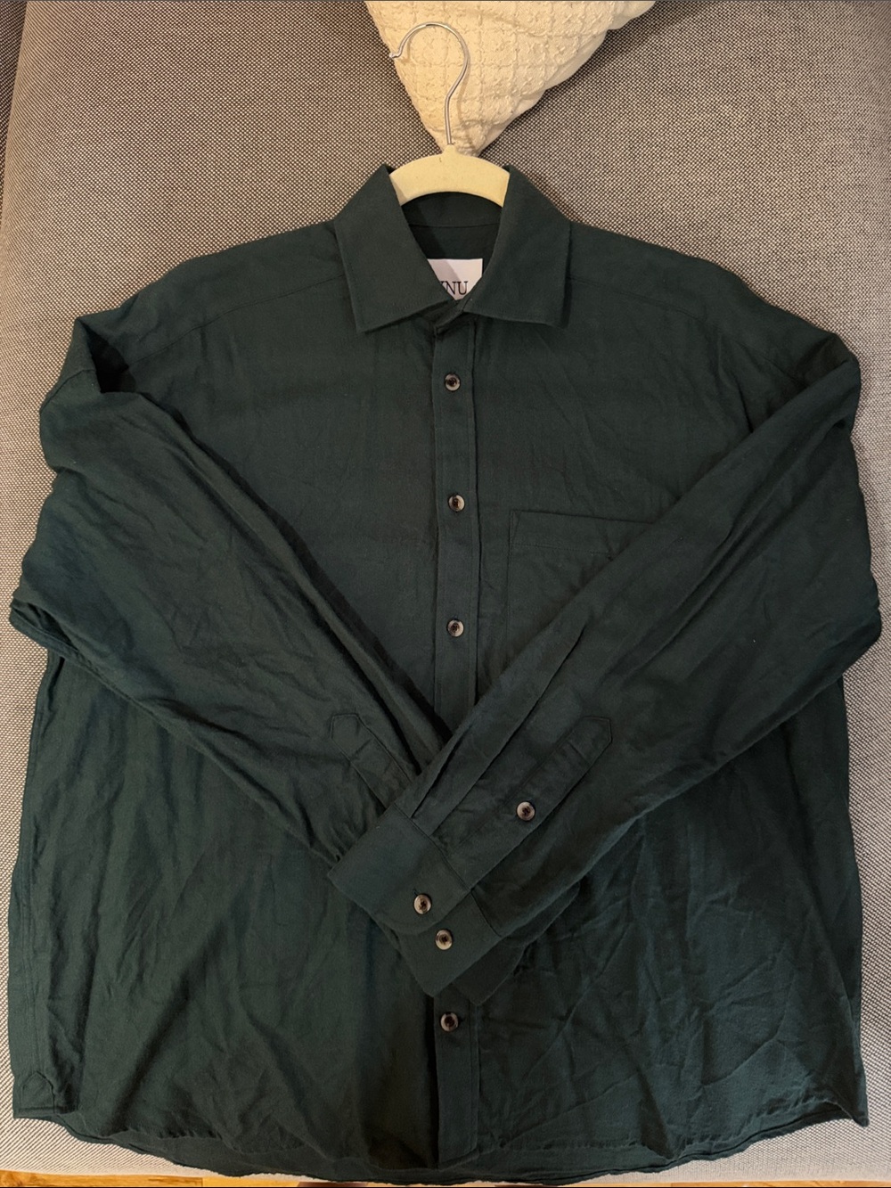EUC With Nothing Underneath The Weekend Shirt (Fine Brushed) - Racing Green